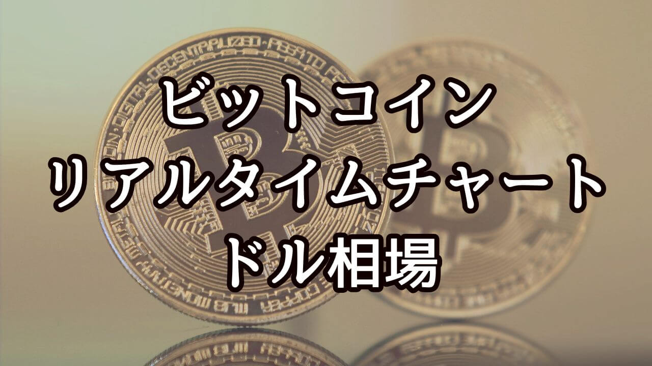 ビットコインのリアルタイムチャートとドル相場＆最新価格動向